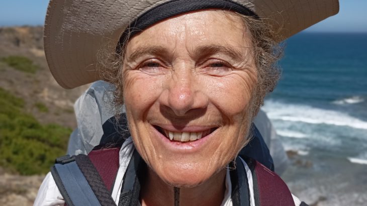 Portrait de Joëlle Cuvilliez, autrice de Buen Camino, lors de son voyage à vélo