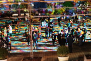 Lumières au sol au Festival de Lausanne